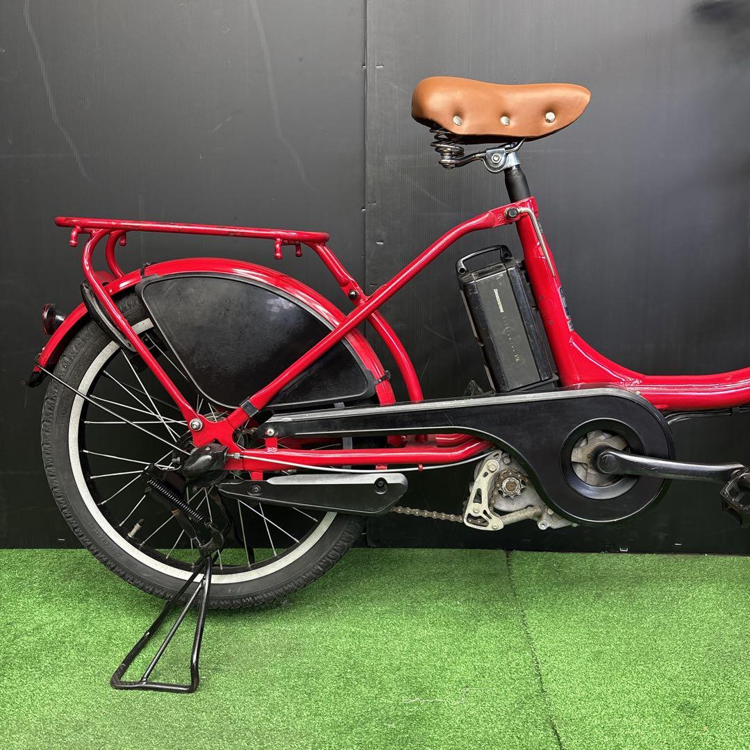 電動自転車 YAMAHA PAS Babby レッド 3人乗り対応　57