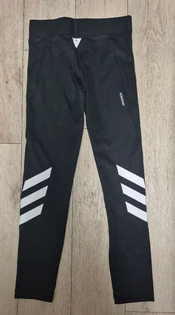 adidas ブラックジャージ上下セット J/S