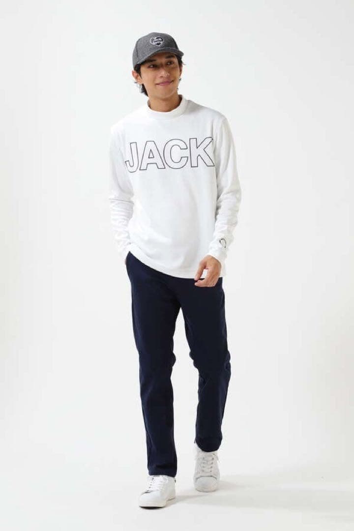 ジャックバニー　Jack Bunny モックネック長袖シャツ