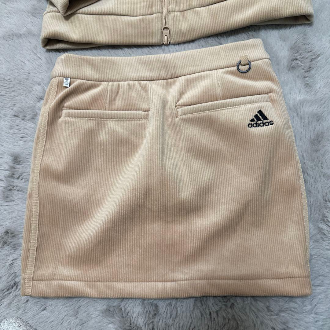 adidas ベージュ コーデュロイ セット