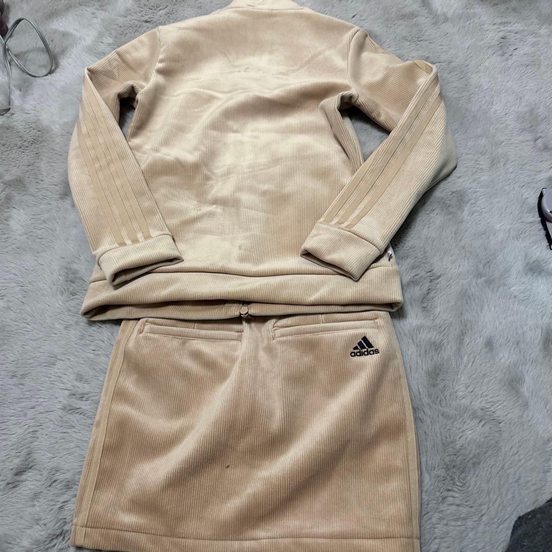 adidas ベージュ コーデュロイ セット