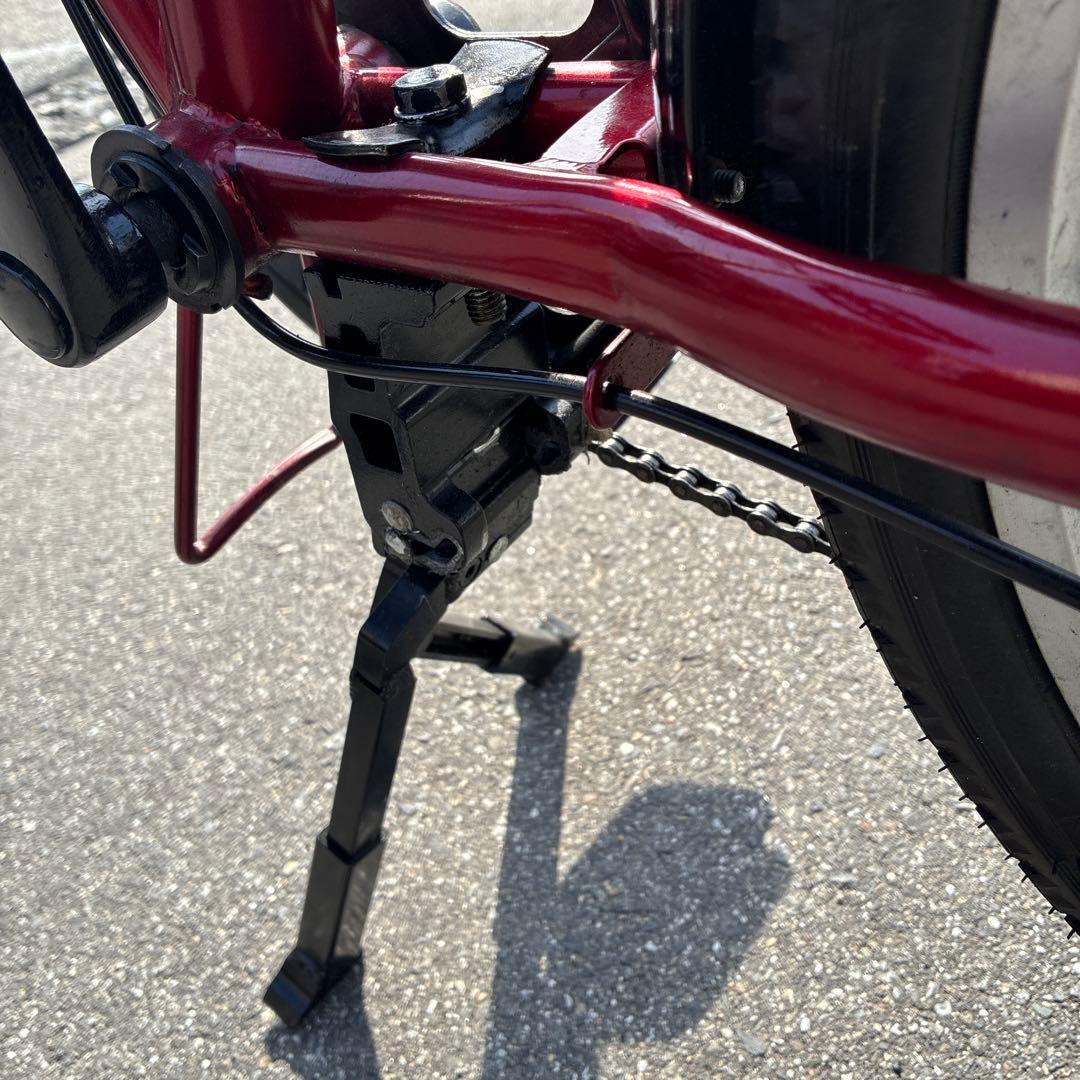 L22【大阪堺市/引取】中古 折りたたみ自転車 20インチ Jeep 赤系