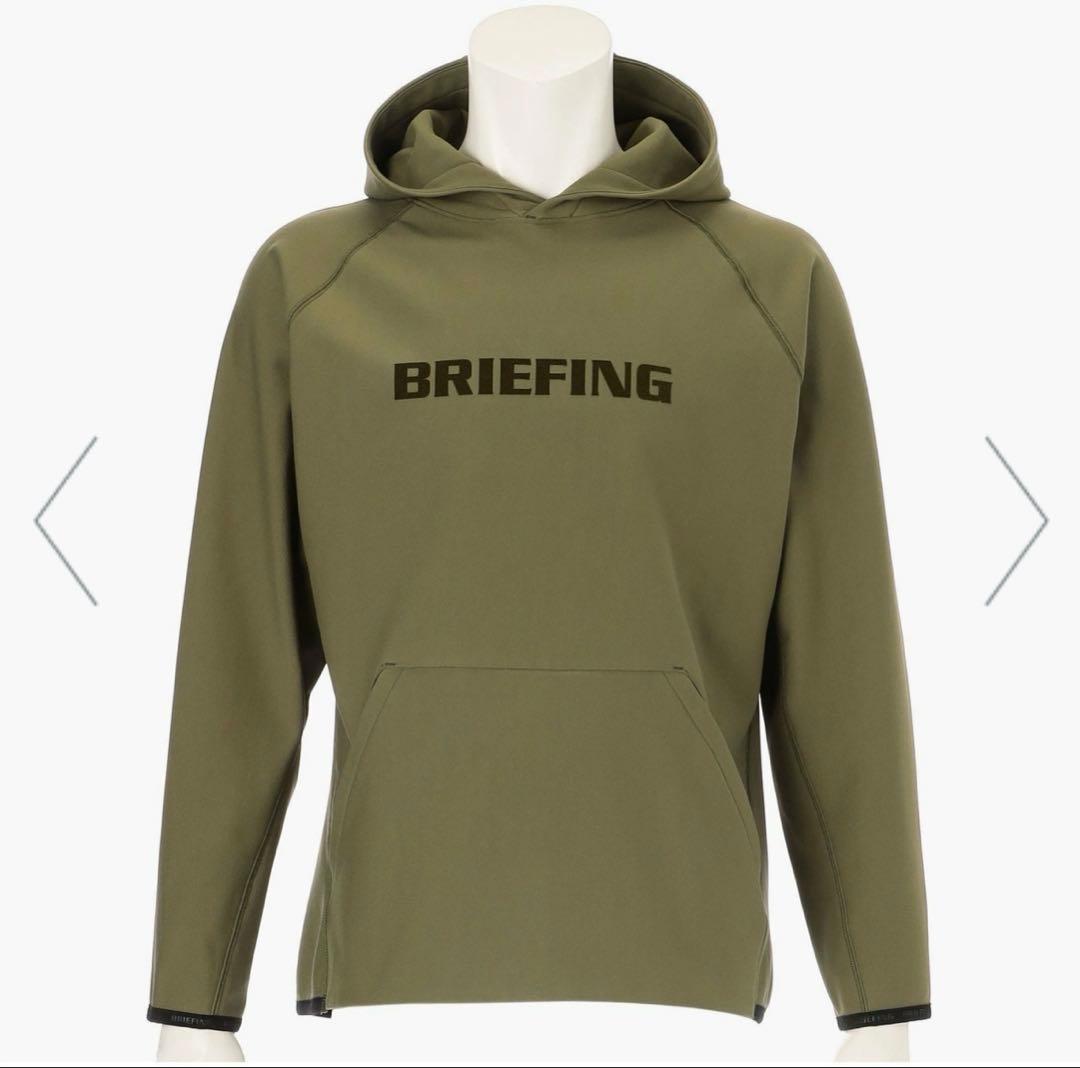 新品　BRIEFING MEN’S LOGO HOODIE オリーブM