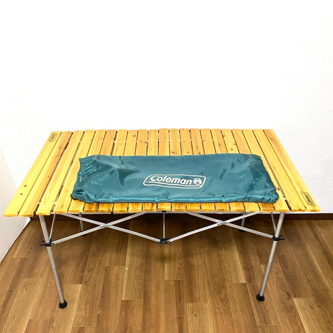 Coleman コールマン ナチュラルウッドロールテーブル120