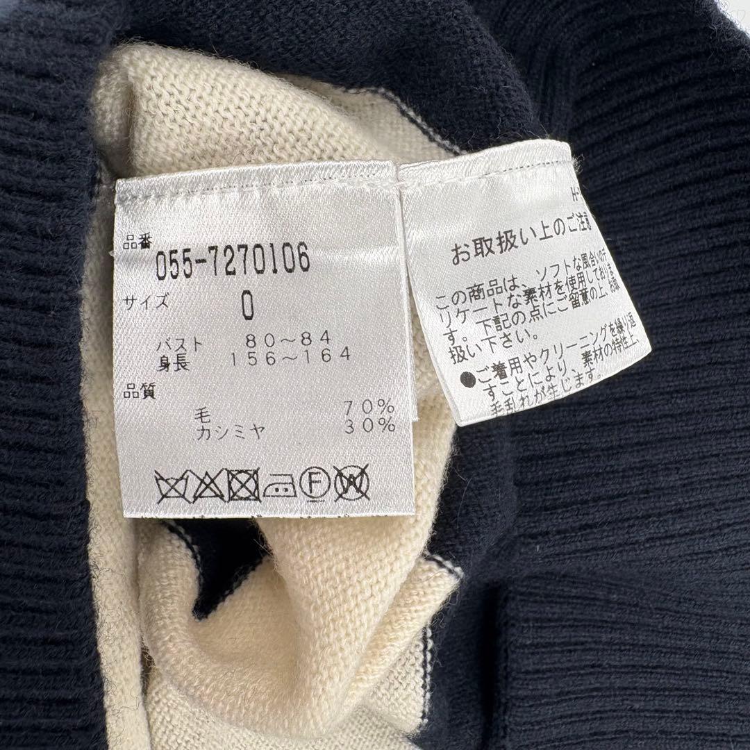 美品　パーリーゲイツ PEARLYGATESカシミヤ混 サイズ0 ニット548