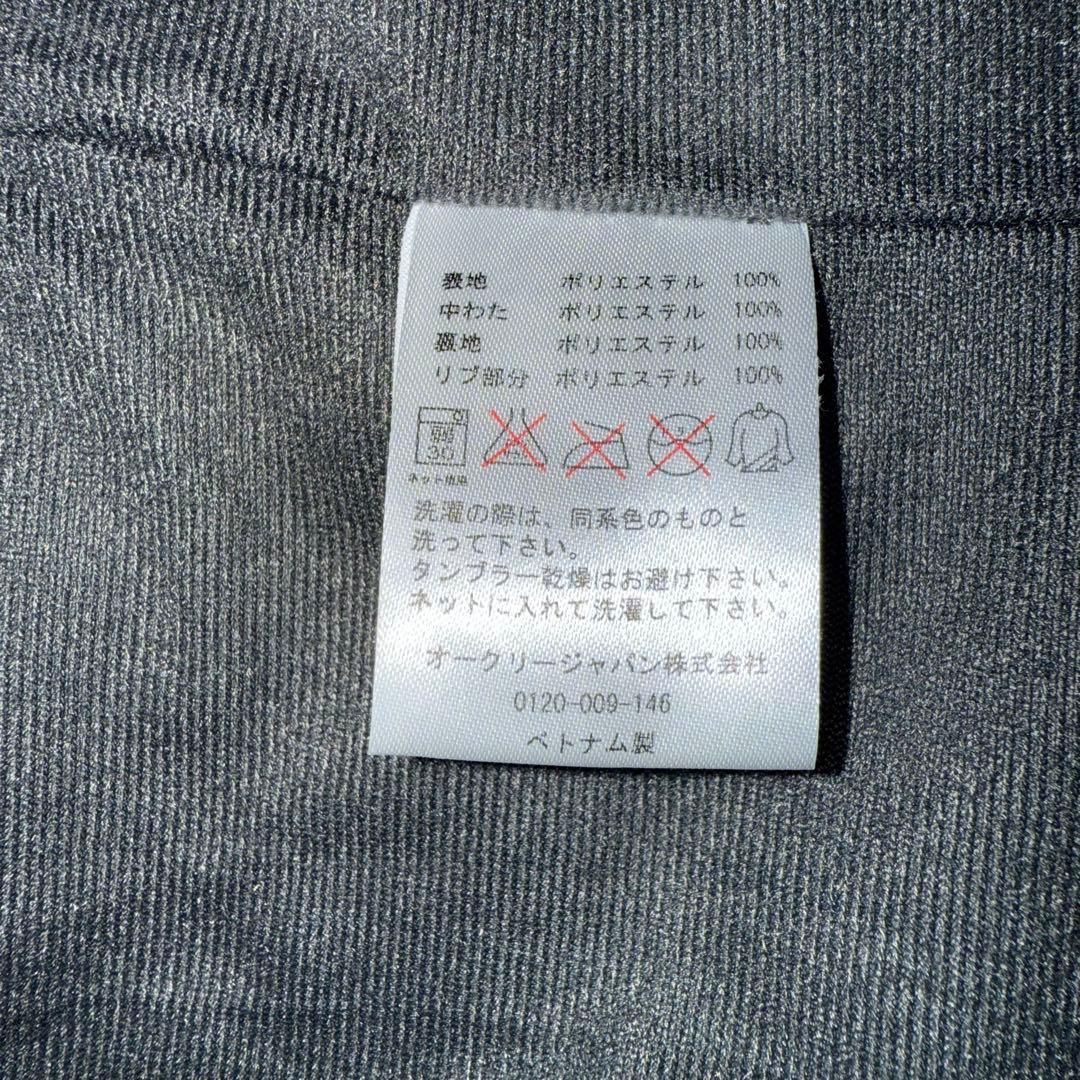 最終値下げ　美品　OAKLEY ベンチコート背面刺繍ビッグサイズ　バッグロゴ　金