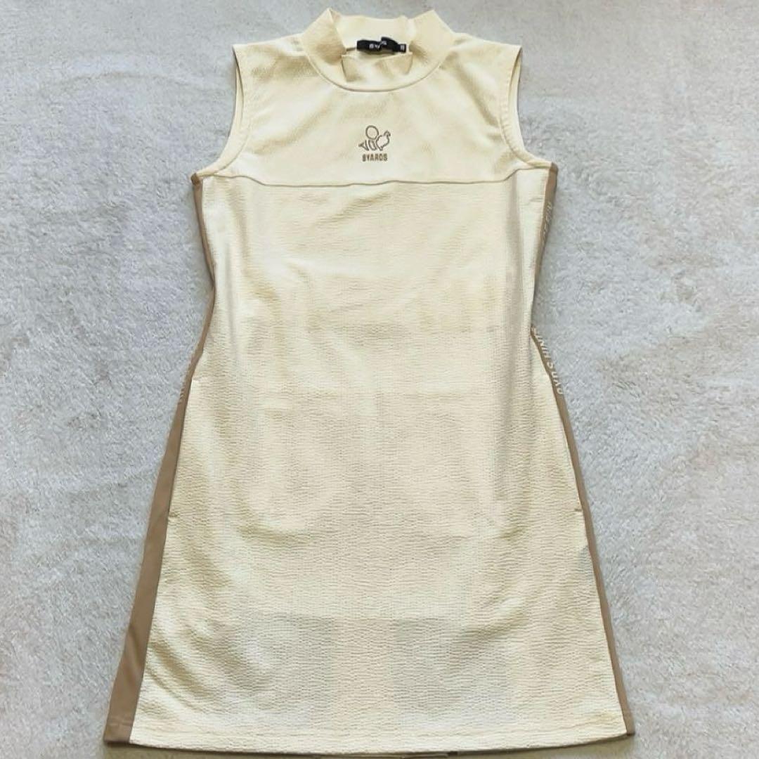 美品　近年　8YARDS ハチヤーズ　モックネック　ワンピース シアサッカー