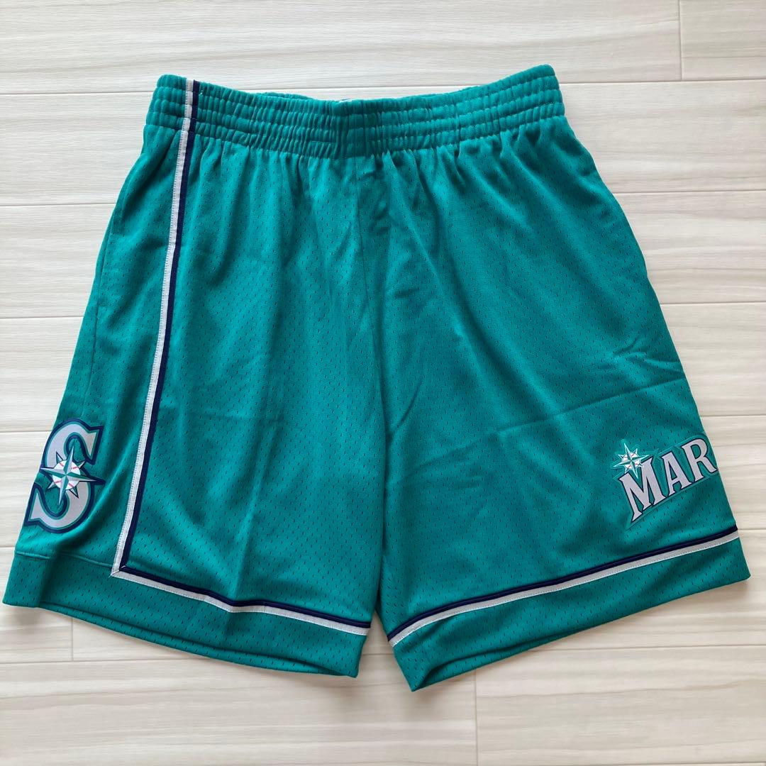 【新品】メジャーリーグ　MLB シアトル・マリナーズ　ハーフパンツ　バスパン