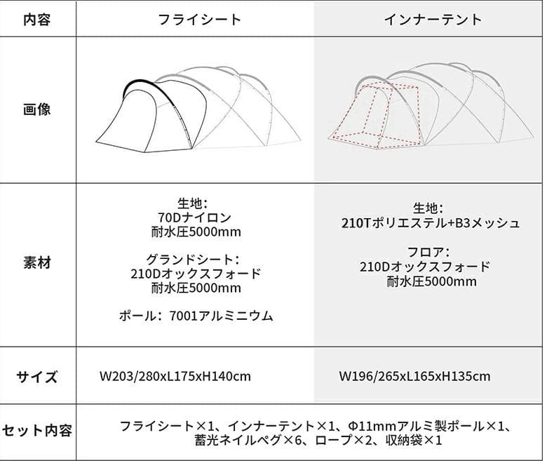 M-③【訳あり】G-tent-M 専用 拡張テント 2-3人用 黒