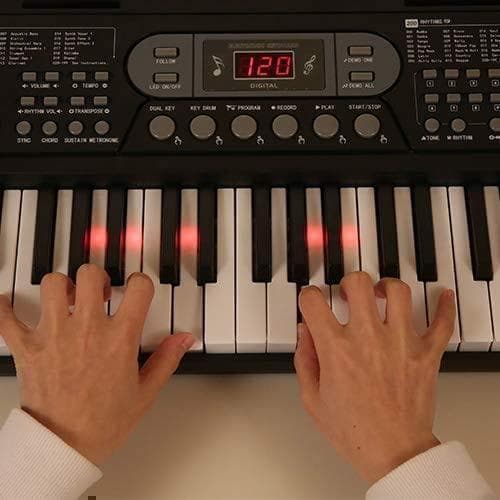 【M1885-105-70】電子ピアノ　61鍵盤　デジタルピアノ　電子キーボード