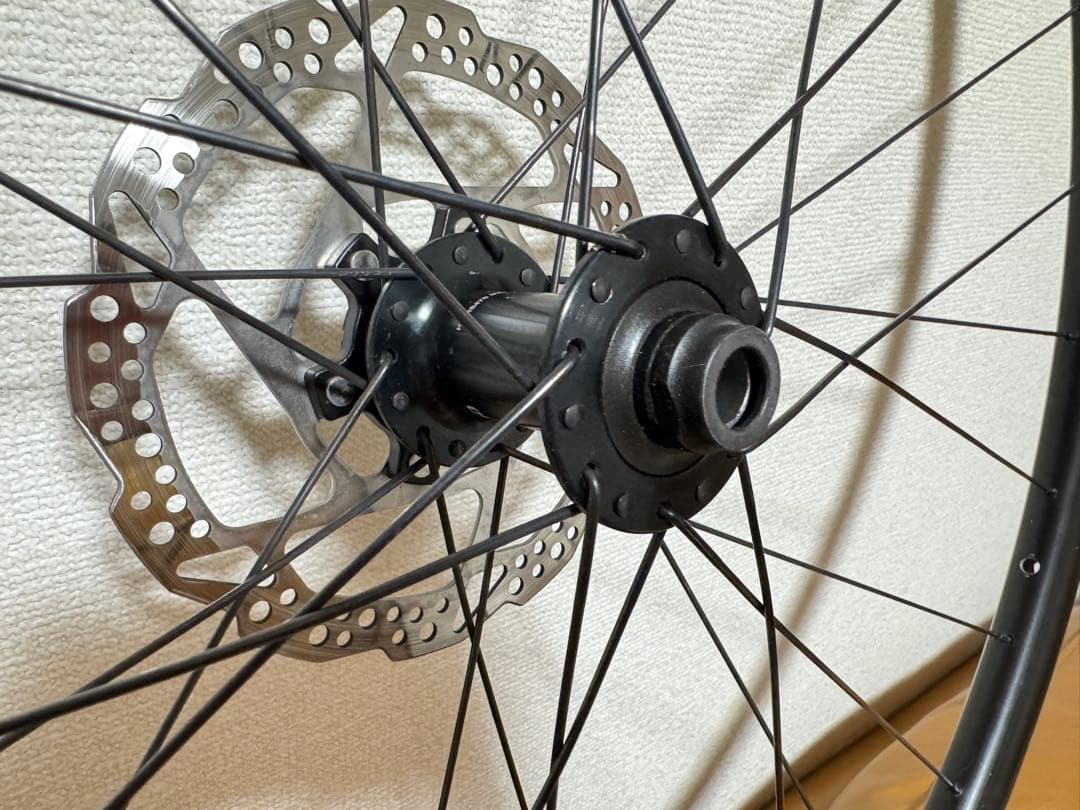 ロードバイク用 700C ディスクホイール 前後セット 【ローター付き】