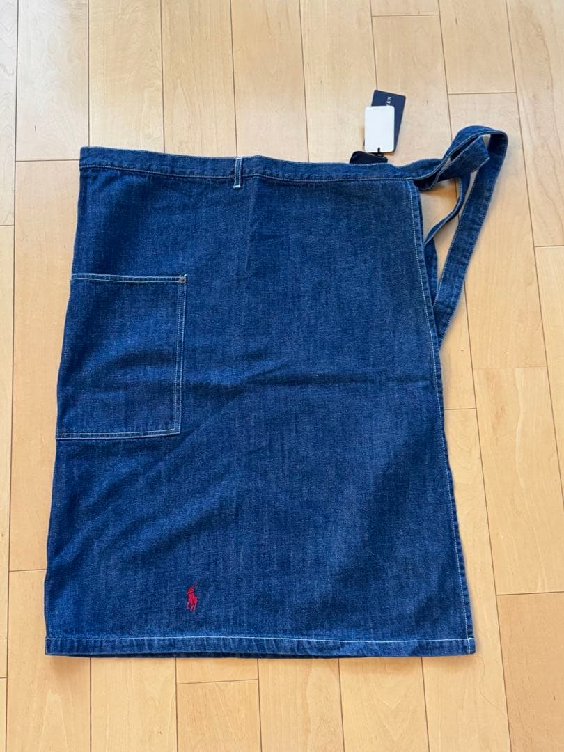 週末割　未使用 【Ralph Lauren】デニム ソムリエ エプロン 刺繍