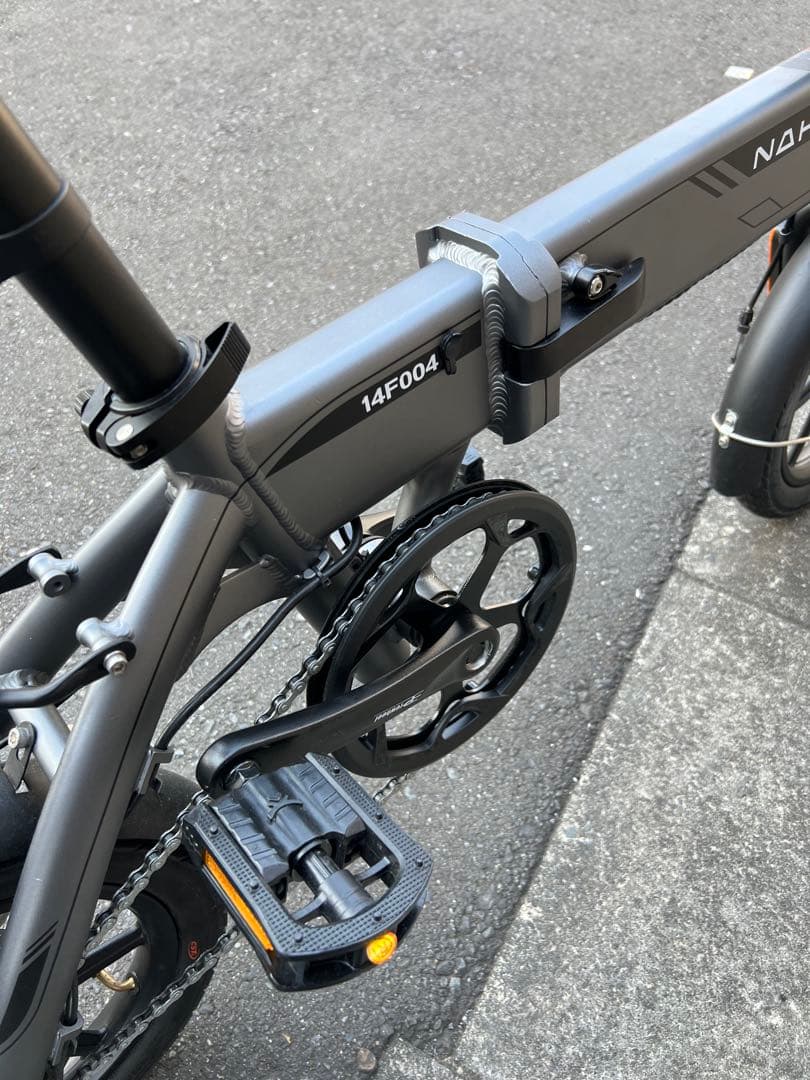 NAXXUS 電動アシスト 折りたたみ 自転車 グレー⭐︎⭐︎引取り限定⭐︎⭐︎