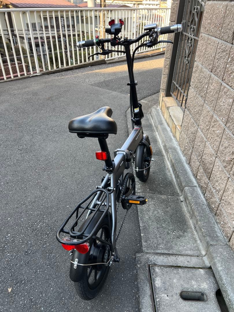 NAXXUS 電動アシスト 折りたたみ 自転車 グレー⭐︎⭐︎引取り限定⭐︎⭐︎