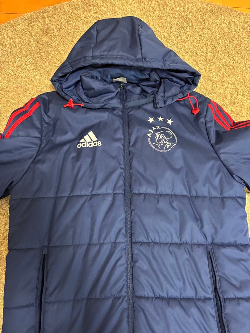 adidas アヤックス フード付きベンチコート