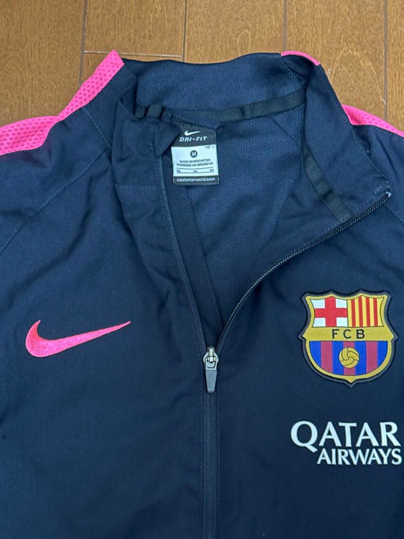 チェBarcelona Nike ジャージ セットアップ ネイビーピンク