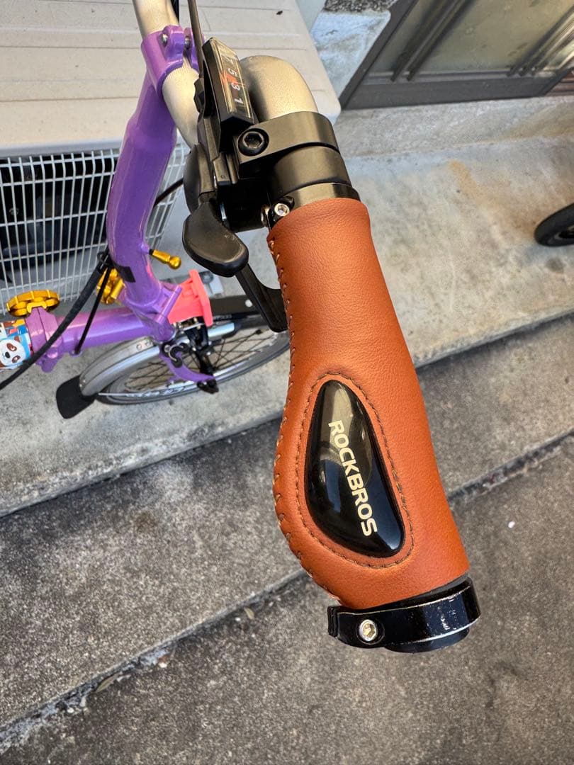 LITEPRO 折りたたみ自転車 パープル 16インチ