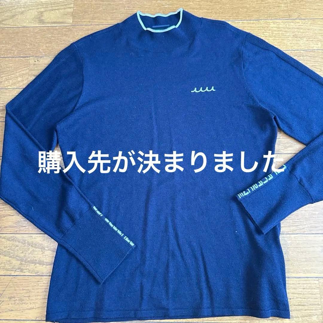 MUTA レディースネイビー長袖セーター サイズ3