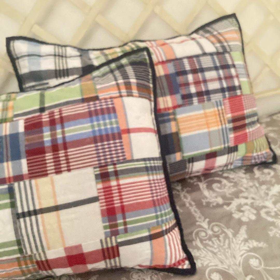 Pottery Barn ポッタリーバーン枕カバー1￼枚　パッチワークキルト新品
