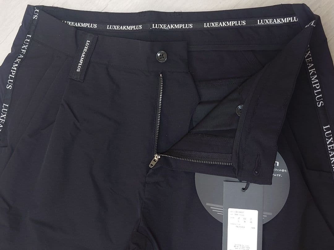 新品Lサイズ サイドラインロゴパンツ リュクスエイケイエムプラス