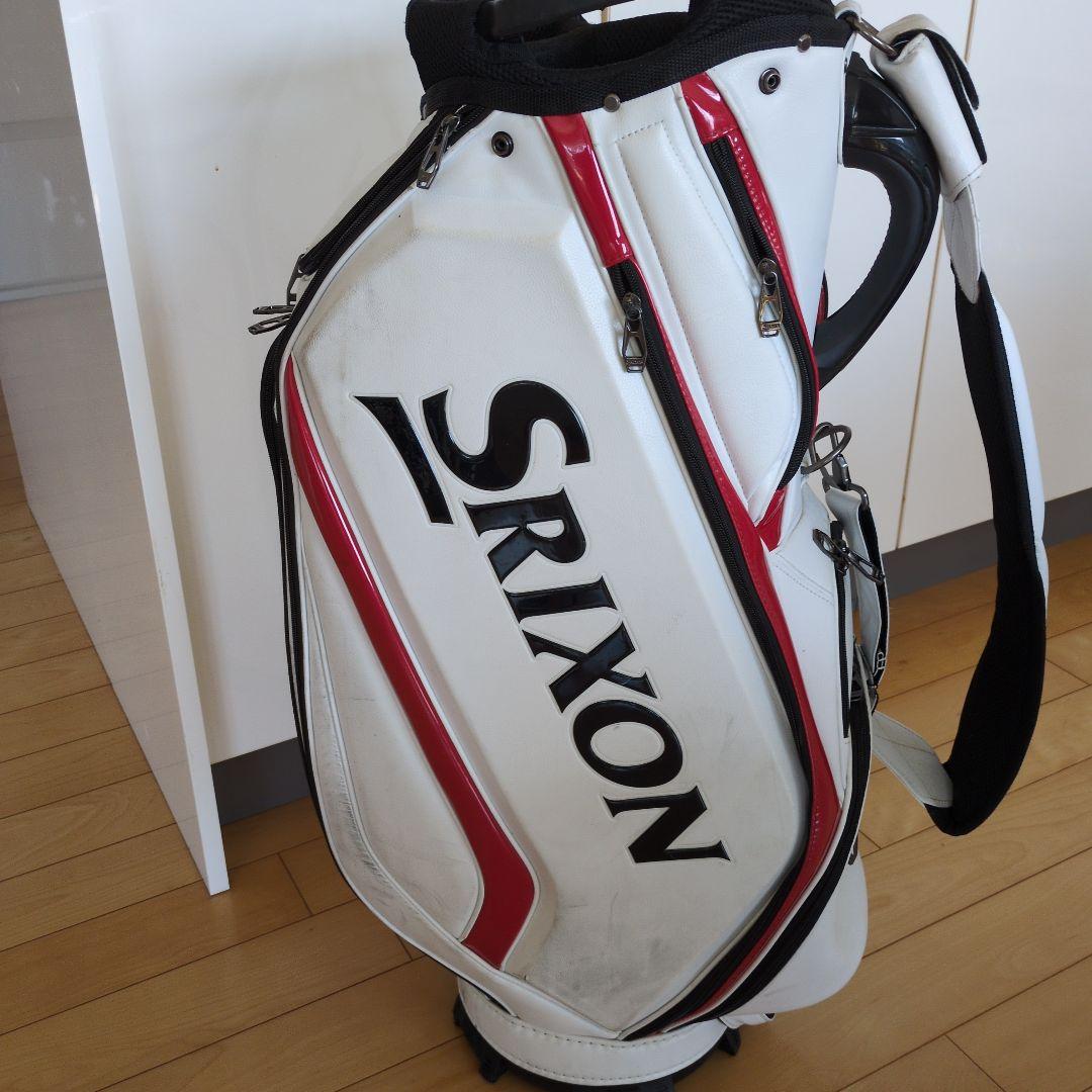 SRIXON ツアーモデルキャディバッグ ホワイト/レッド