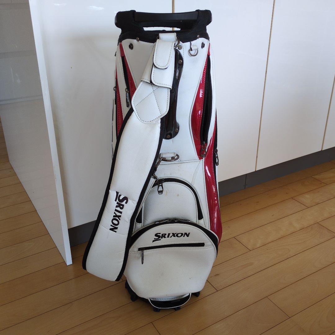 SRIXON ツアーモデルキャディバッグ ホワイト/レッド