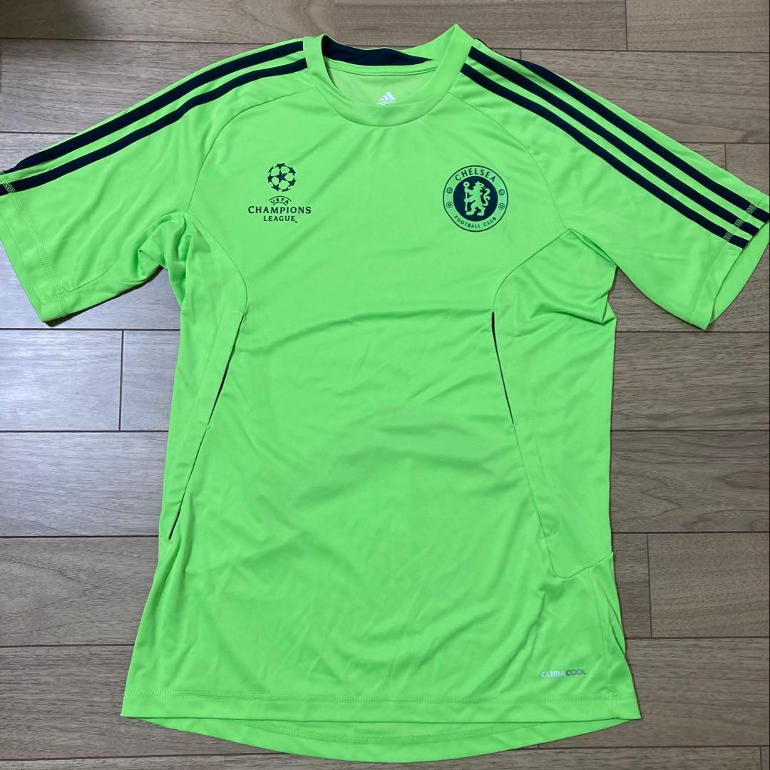 adidas チェルシー 2010-11チャンピオンズリーグ用シャツ L 蛍光緑