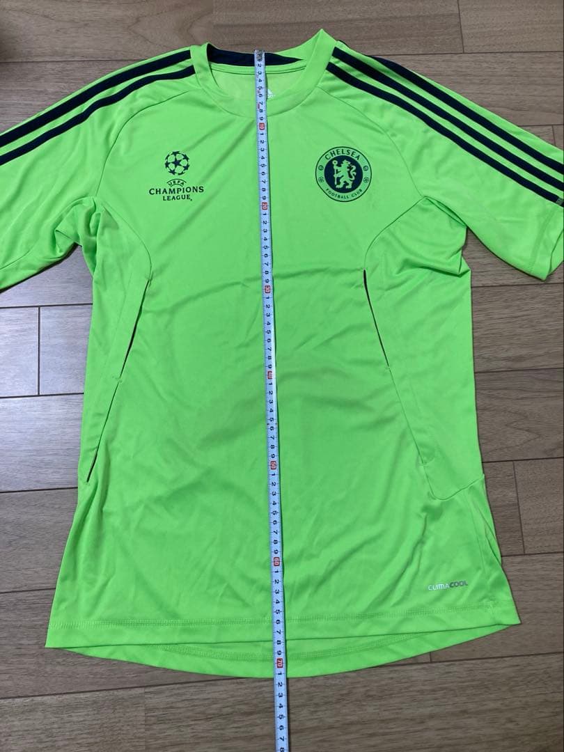 adidas チェルシー 2010-11チャンピオンズリーグ用シャツ L 蛍光緑