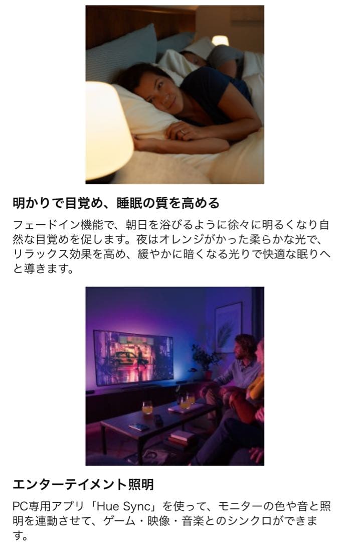Philips Hue(フィリップスヒュー)スターターセット 動作確認済　外箱無