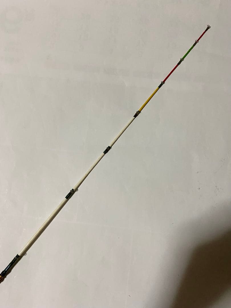 穴釣り竿 伊勢海老竿 ハンドメイド ロッド 布袋竹 テトラ 和竿 漆塗 研ぎ出し