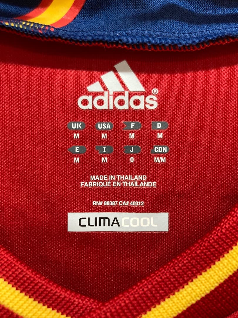 スペイン代表ユニフォーム　アンドレス・イニエスタモデル