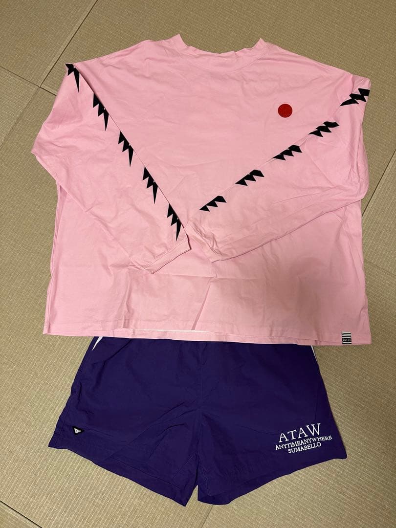 SULLO スージョOSFA LS TEE+SKIP SHORTSのセット