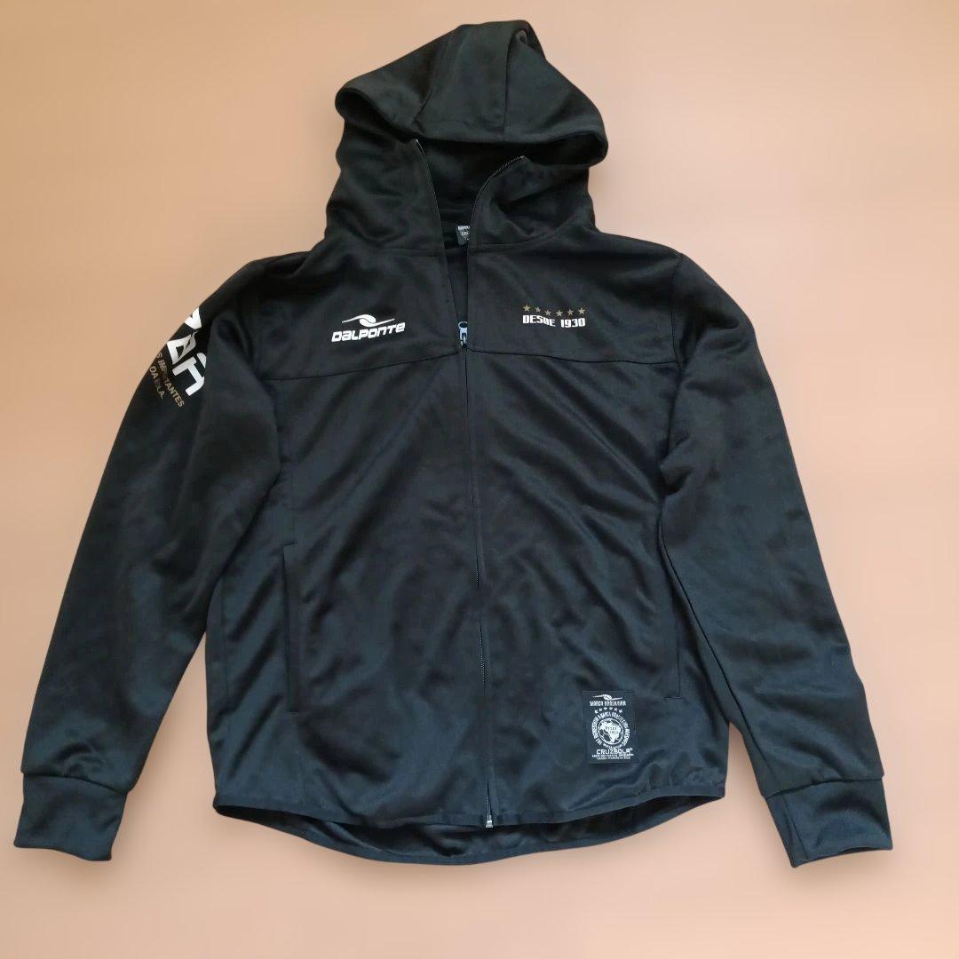 DALPONTE 　ブラックジャージ上下セット　フード付き　XL