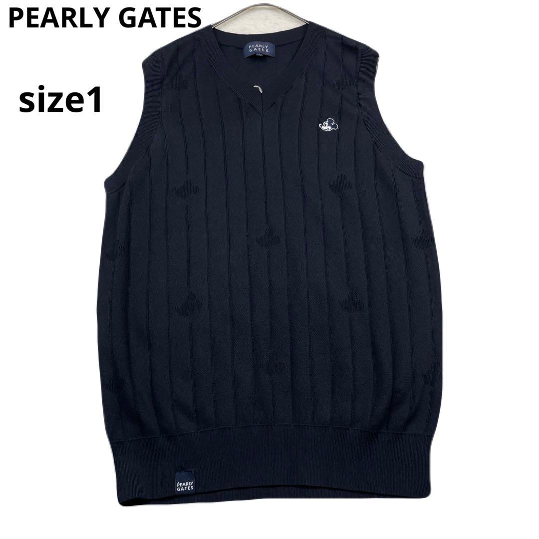 未使用級　PEARLY GATES ディズニー　ミッキーマウス Vネックベスト