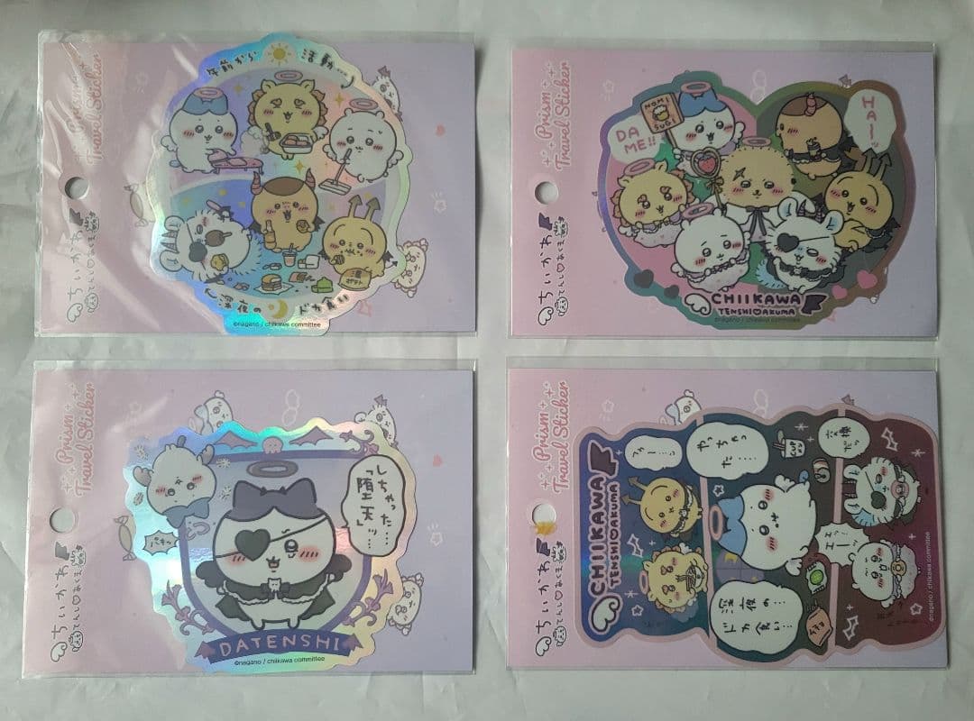 ちいかわ てんしとあくま マスコット & ステッカーセット