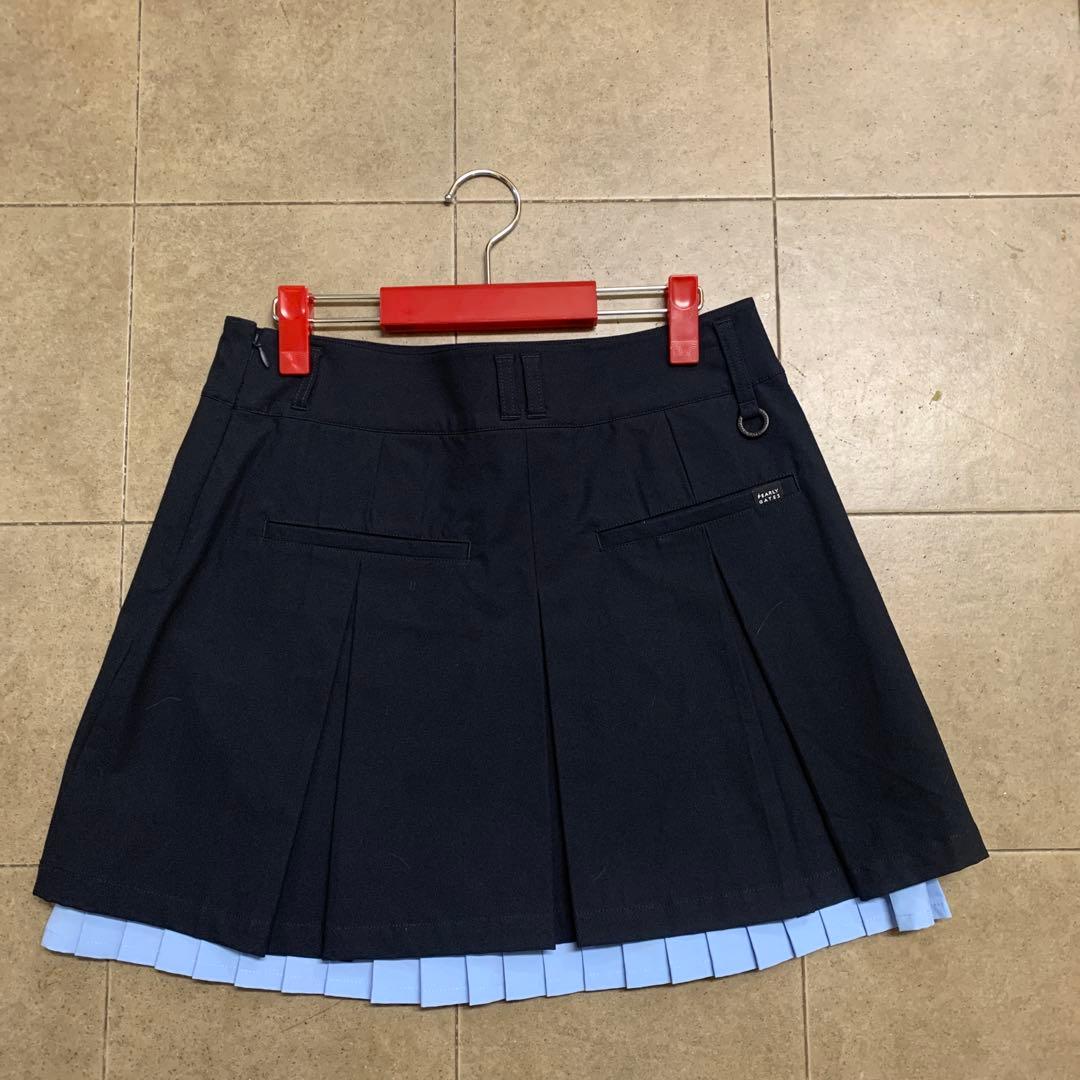 PEARLY GATES プリーツスカート サイズ2 ネイビー