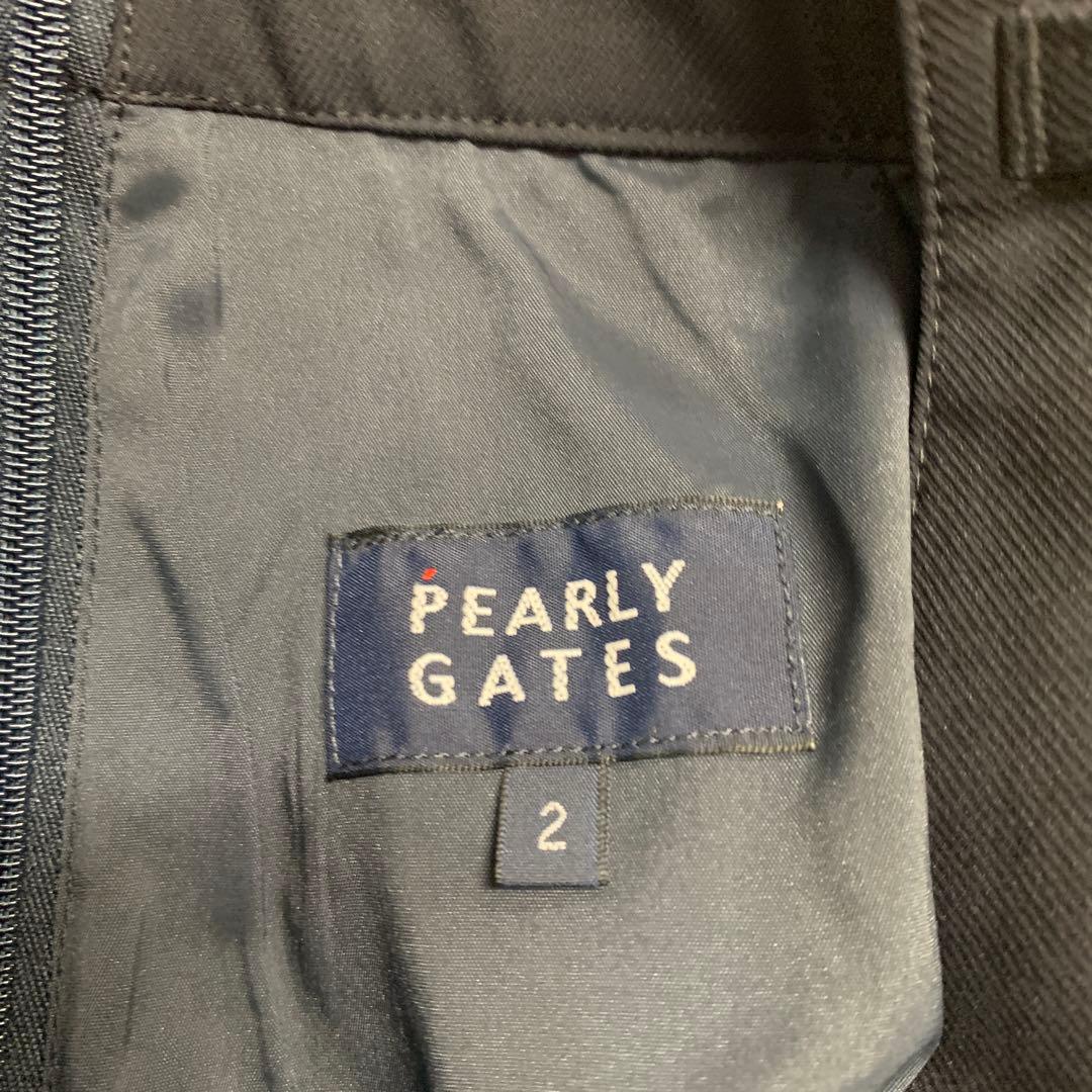PEARLY GATES プリーツスカート サイズ2 ネイビー