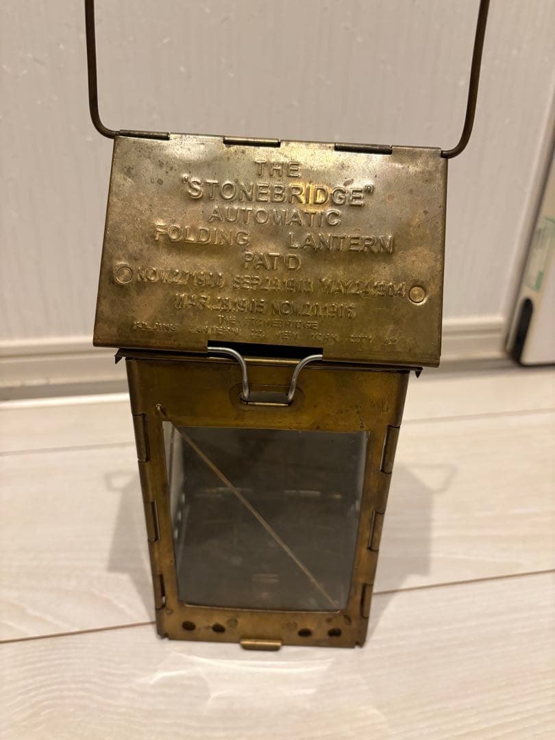 STONE BRIDGE フォールディングランタン　ローソク新品付