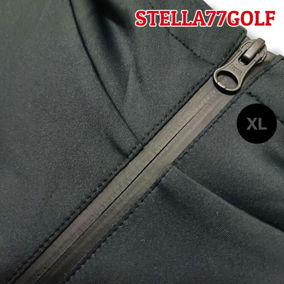 【高品質】STELLA77GOLF フルジップパーカー XLブラックメンズゴルフ
