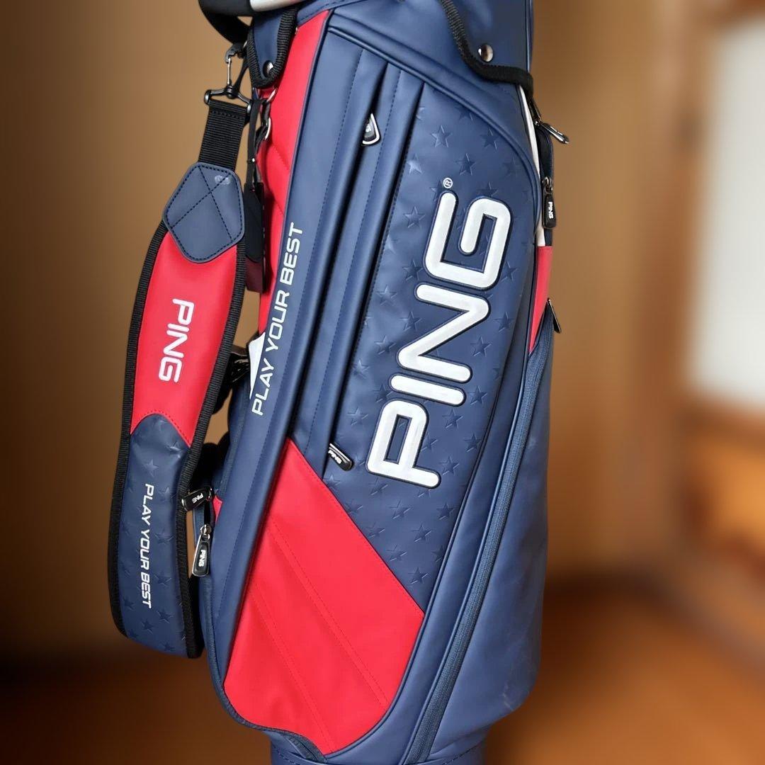PING(ピン) ゴルフキャディバッグ USA メンズ ネイビー