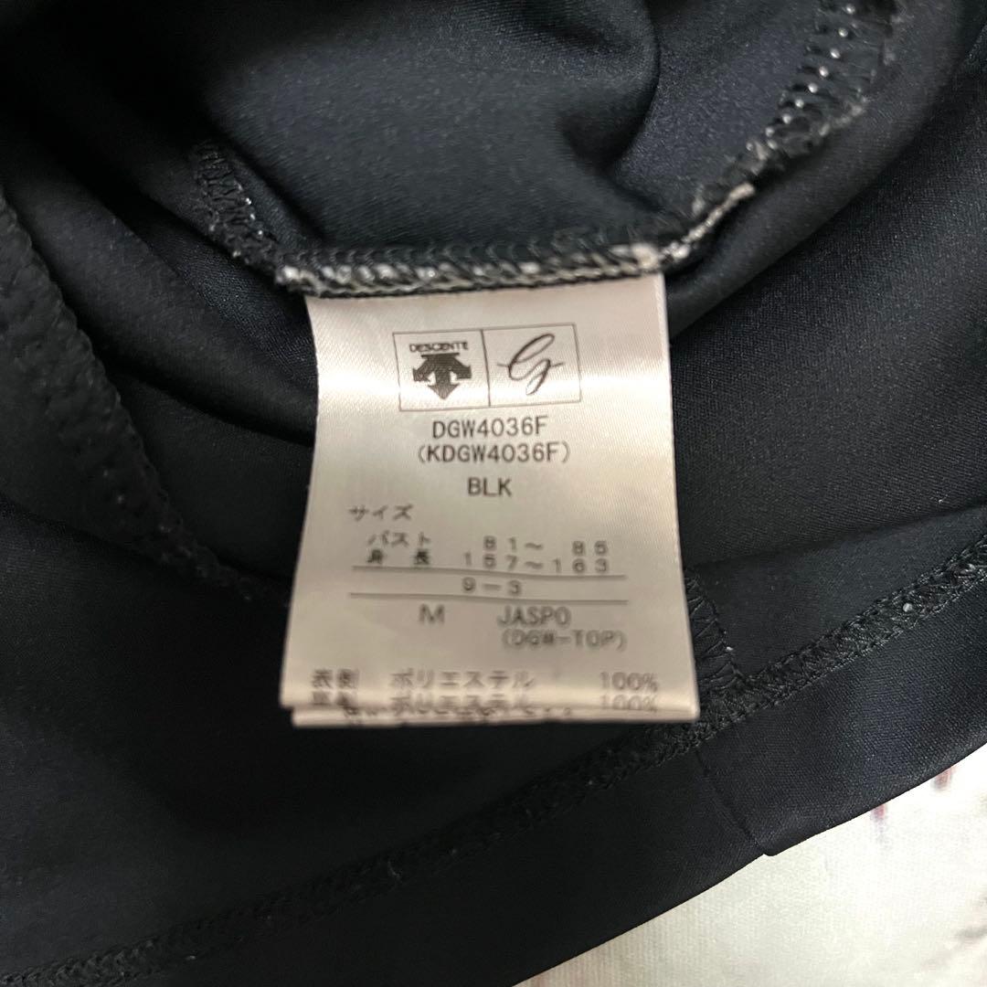 【美品】DESCENTE GOLF レディース Mサイズ 黒 ストレッチ素材