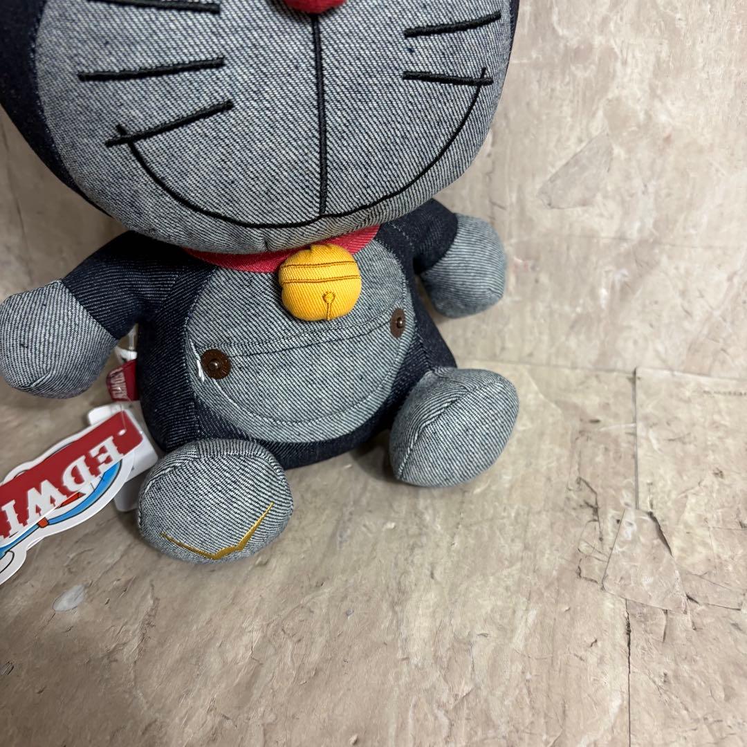 EDWIN × ドラえもん コラボ ぬいぐるみ 2123 インディゴブルー 座り