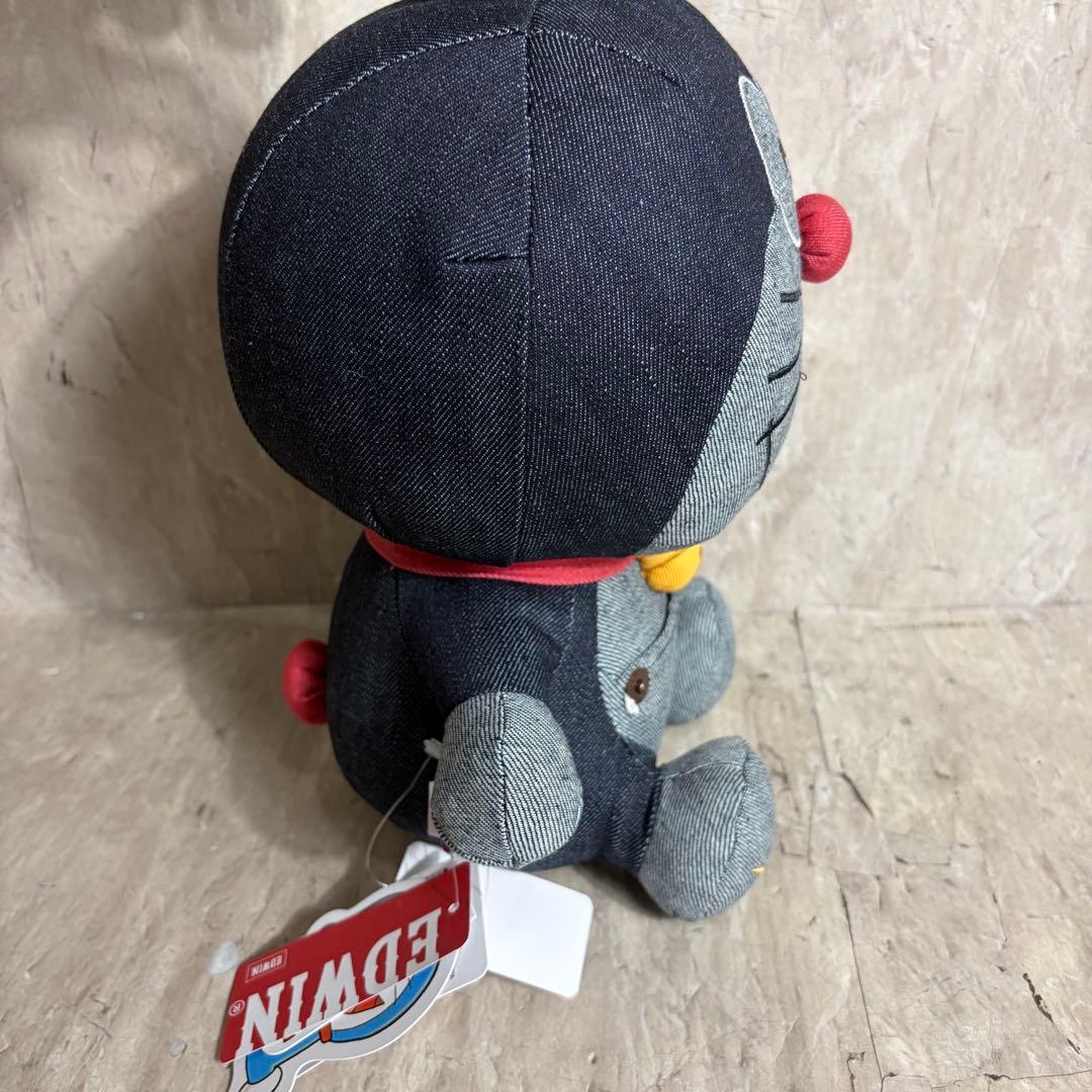 EDWIN × ドラえもん コラボ ぬいぐるみ 2123 インディゴブルー 座り