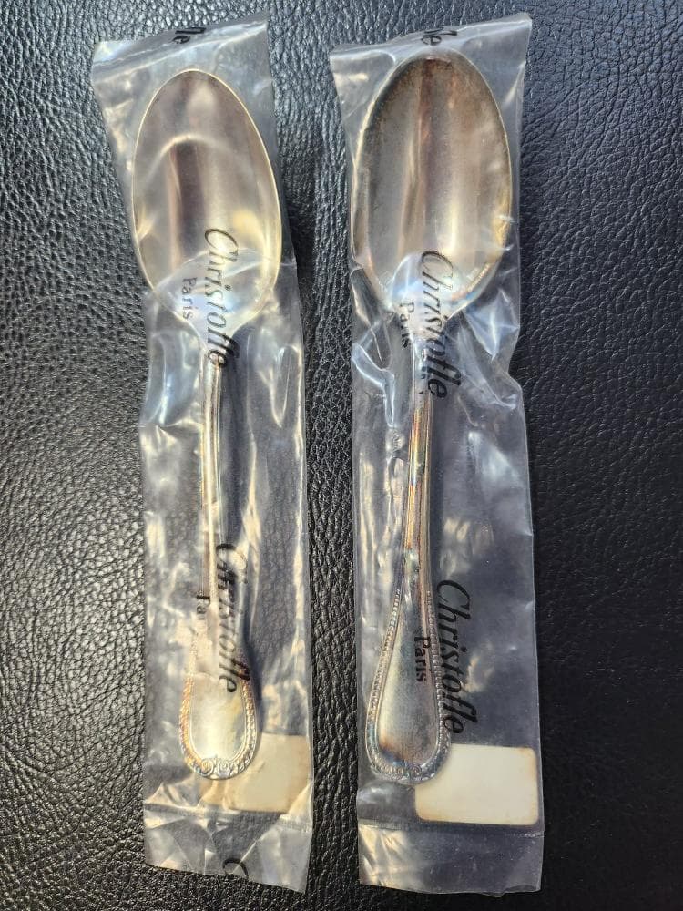 新品＊クリストフルシルバー コーヒースプーン2本セット＊ マルメゾン