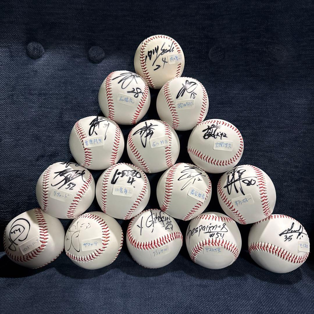 コレクション放出　プロ野球　ソフトバンクホークスサインボール 54個セット
