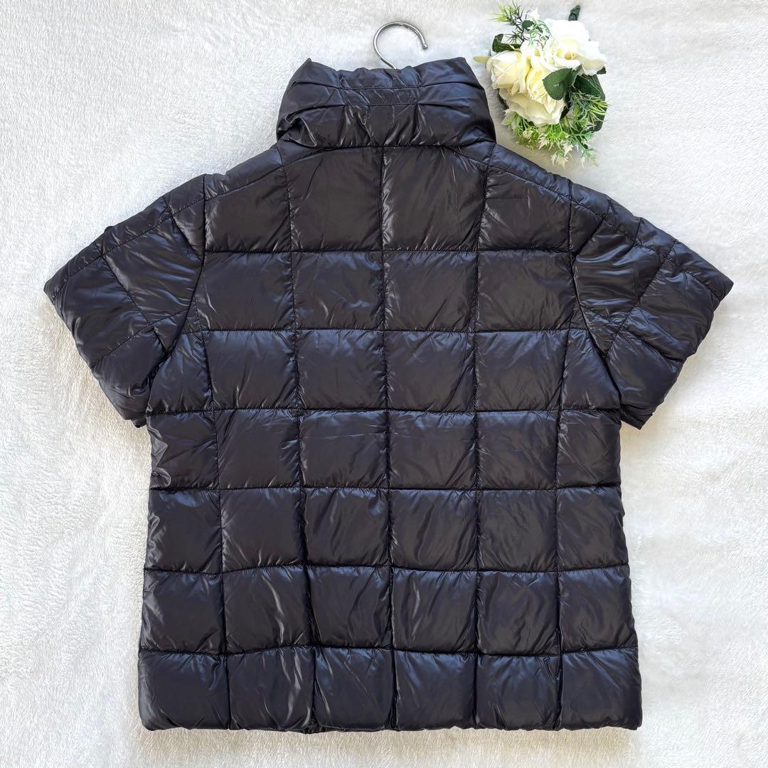 美品　アダバット　ゴルフ　ダウン　半袖　ベスト　ゴルフウェア　ロゴ　軽量　M