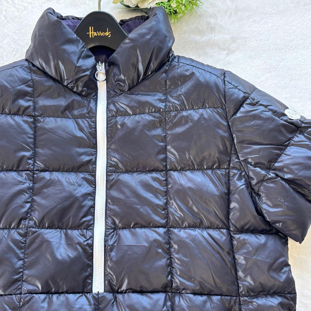 美品　アダバット　ゴルフ　ダウン　半袖　ベスト　ゴルフウェア　ロゴ　軽量　M