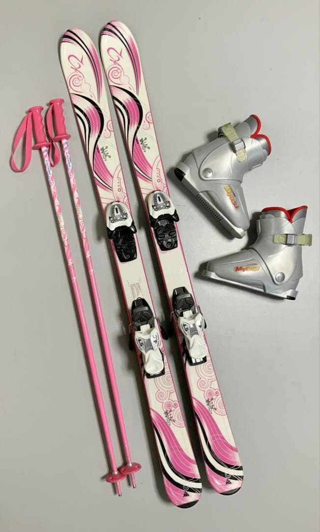 ジュニアスキー　4点セット　K2（ケーツー）板124cm／ブーツ22cm