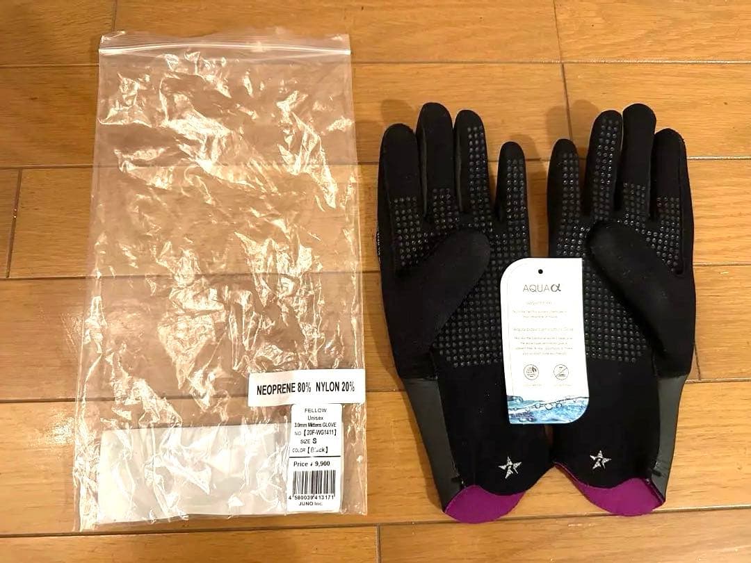 新品未使用FELLOW Unisex 3.0mm ウェットグローブ　Sサイズ