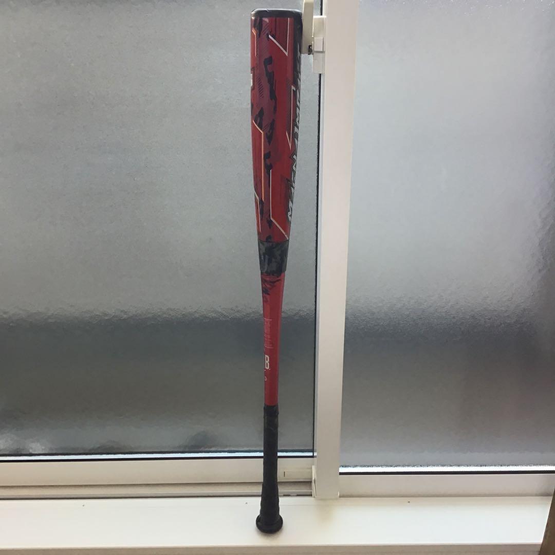 Mizunoミズノ マグナインパクト 軟式バット 赤 85cm バットケース付